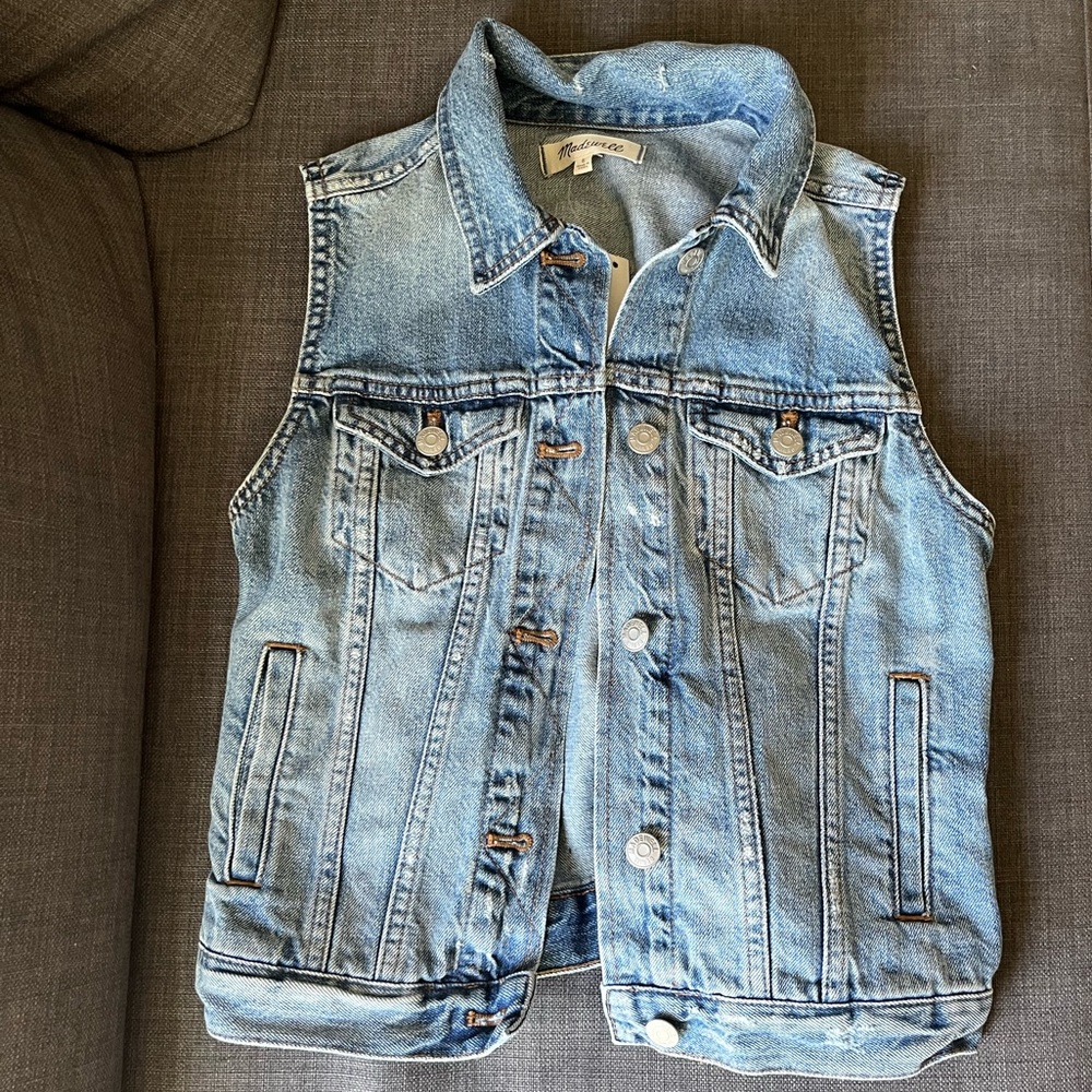 Brand new madewell denim vest